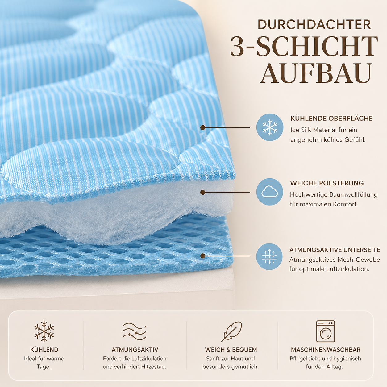 ColdStay™ Kühlmatte – Kühlender Liegekomfort für warme Tage